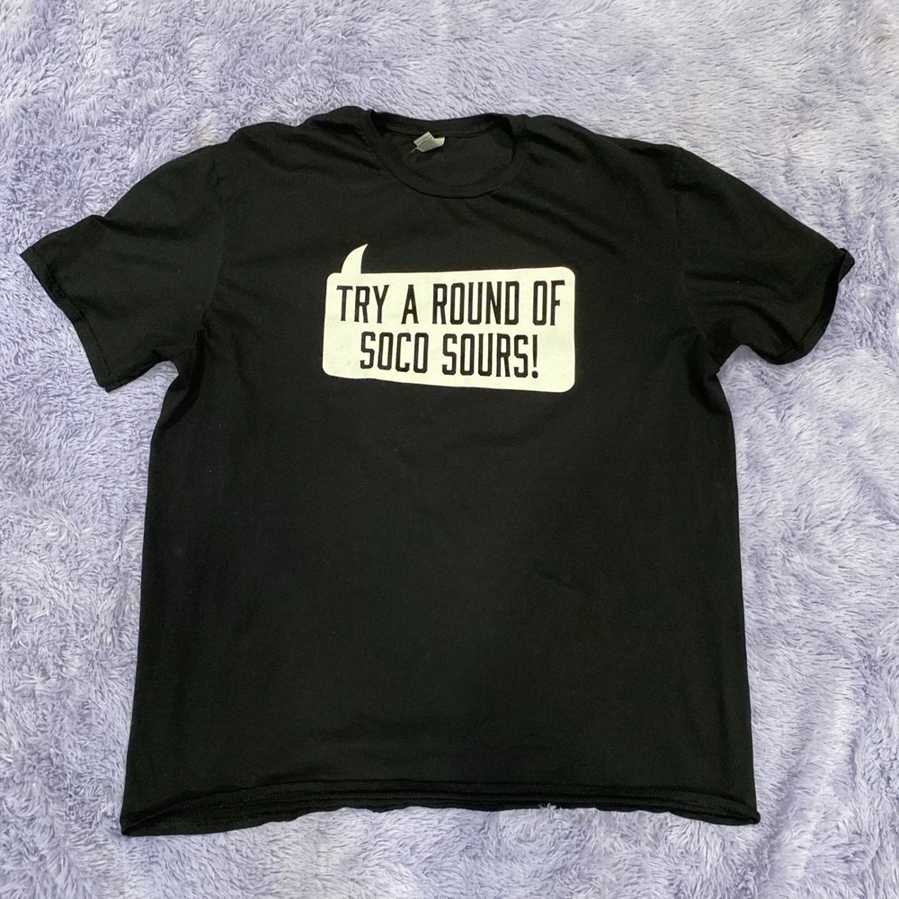 SOUTHERN COMFORT WHISKEY So Tasteful BLACK short sleeve T-shirt Sz XL‎